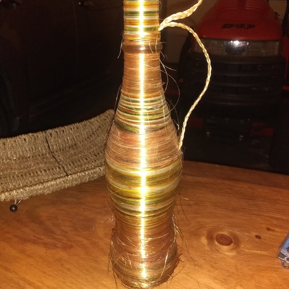 Vintage NORLEANS String Wrapped and Laced Wine Bot
